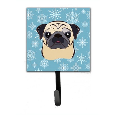 Jensendistributionservices Snowflake Fawn Pug Leash & Key Holder MI1721039